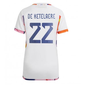 Lacne Ženy Futbalové dres Belgicko Charles De Ketelaere #22 MS 2022 Krátky Rukáv - Preč